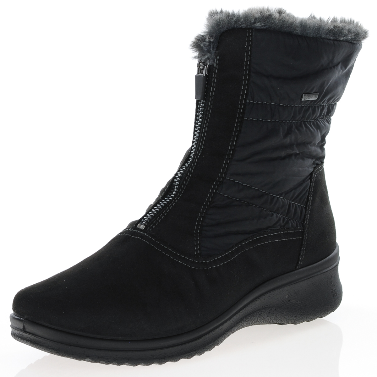 Render konsonant Fortære Ara - Gore-Tex Front Zip Boots Black - 48530, The Shoe Horn