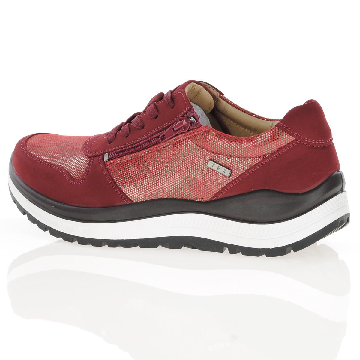 G-Comfort Waterproof Laced Shoes Red Fantasy - R-5581, The Shoe Horn