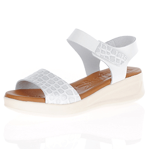 Oh My Sandals - 4990 Leather Sandal, White