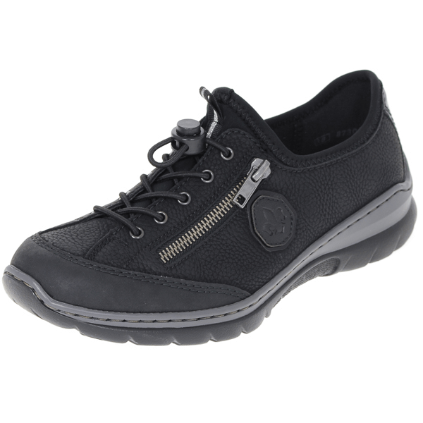 peeling buket Sanktion Rieker - Casual Flat Shoes Black - L3263-00, The Shoe Horn