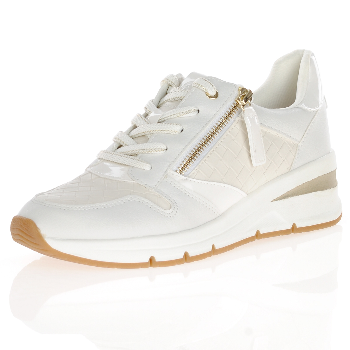 Tamaris - Low Wedge Trainers White - 23702, The