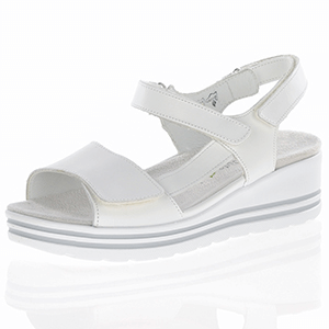Waldlaufer - 728003 Velcro Strap Sandal, White
