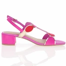 Marco Tozzi - Low Block Heel Sandals Pink Combi - 28230 4