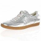 Paul Green - Leather Retro Trainers Silver - 5350 2