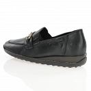 Rieker - Water Resistant Low Wedge Loafers Black - 44285-00 3