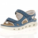 Rieker - Walking Sandals Blue - 64066-14 2