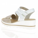 Rieker - Wedge Sandals White/Gold - 67454-80 3
