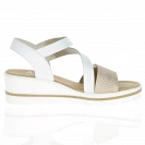 Rieker - Wedge Sandals White/Gold - 67454-80 4