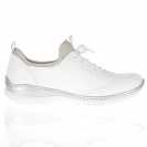 Rieker - Casual Flat Shoes Off-White - L3259-80 4
