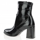 Tamaris - Vegan Block Heeled Boots Black Patent -25357 3