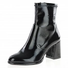 Tamaris - Vegan Block Heeled Boots Black Patent -25357 2