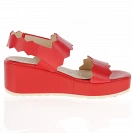 Wonders - Purpura Wedge Sandals Red - 9501 4
