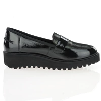 Ara - Patent Wedge Loafers Black - 54352 3