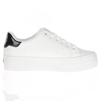 Calvin Klein - Flatform Leather Sneakers - Off White 3