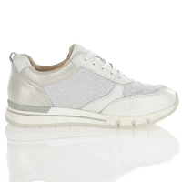 Caprice - Leather Side Zip Trainers White - 23754 3
