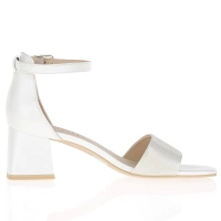 Caprice - Medium Block Heeled Sandals White - 28302 3