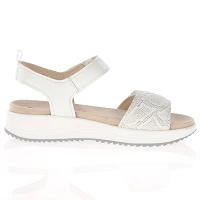 Caprice - Leather Sandals White - 28702 3