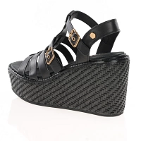 Carmela - Platform Wedge Sandals Black - 161388 2