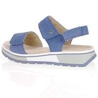 Caprice - Velcro Strap Sandals Jeans - 28705 2