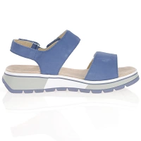 Caprice - Velcro Strap Sandals Jeans - 28705 3