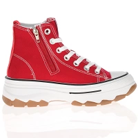 Refresh - Vegan Canvas Trainers Red - 171919 3