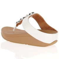 Fitflop - Halo Leather Toe Post Sandals, White 2