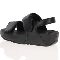 Fitflop - Lulu Adjustable Leather Sandals, Black 2
