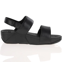 Fitflop - Lulu Adjustable Leather Sandals, Black 3