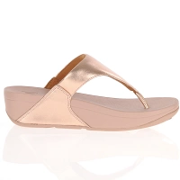 Fitflop - Lulu Leather Toe-post Sandals, Rose Gold 3