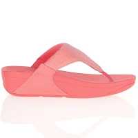 Fitflop - Lulu Shimmerlux Toe-Post Sandals, Rosy Coral 3