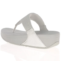 Fitflop - Lulu Shimmerlux Toe-Post Sandals, Silver 2