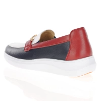 G-Comfort - Slip On Loafers Red / Navy - 25289 2
