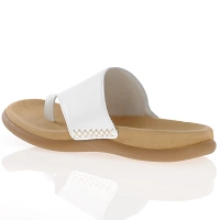Gabor - Leather Toe Post Sandals White - 700.21 2