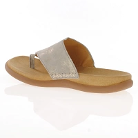 Gabor - Leather Toe Post Sandals Gold/Beige - 700.62 2