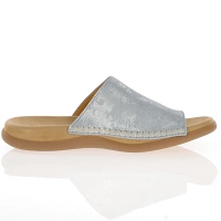 Gabor - Leather Toe Post Sandals Metallic Aqua - 700.66 3
