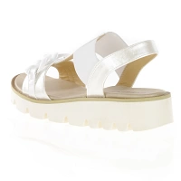 Heavenly Feet - Lulu T-Bar Sandals White / Pearl 2