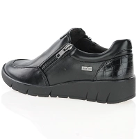 Jana - Water Resistant Low Wedge Shoes Black - 24663 2