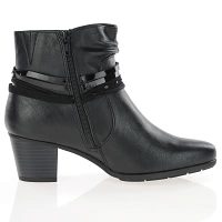 Jana -  Block Heeled Ankle Boots Black - 25365 2