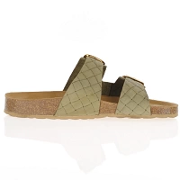 Marco Tozzi - Flat Mule Sandals Olive - 27405 3