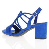 Marco Tozzi - Block Heeled Sandals Royal Blue - 28308 2