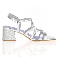 Marco Tozzi - Block Heeled Strappy Sandals Silver - 28359 3