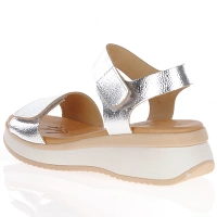 Oh My Sandals - Velcro Strap Sandals Silver - 5411 2