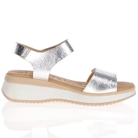Oh My Sandals - Velcro Strap Sandals Silver - 5411 3