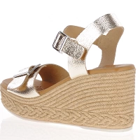 Oh My Sandals - High Wedge Sandals Gold - 5459 2