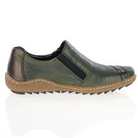 Rieker - Water Resistant Shoes Green Combi - L7571-54 3