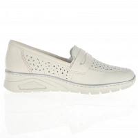 Rieker - Slip On Shoes Off White - N3356-80 3