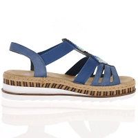 Rieker - Slingback Sandals Blue - V7909-12 3
