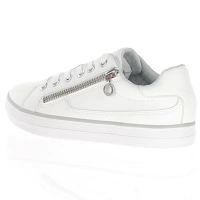 s.Oliver - Flat Side Zip Trainers White - 23615 2