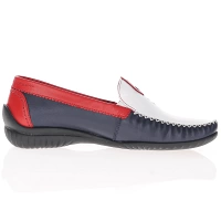 Gabor -  Flat Leather Moccasin Navy - 090.68 3