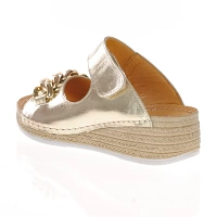 Softmode - Sandy Wedge Mule Sandals, Gold 2